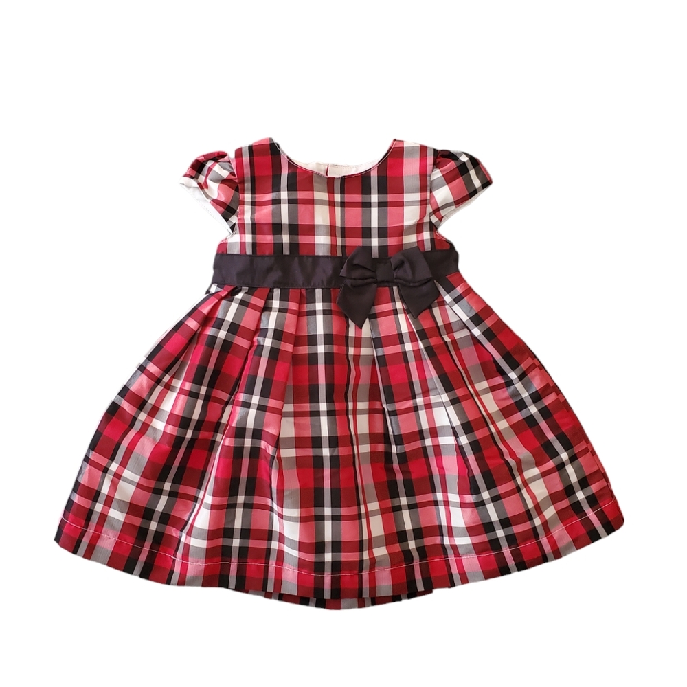 Carter's Red & Black Plaid Dress